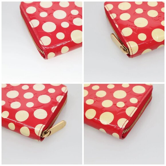 LOUIS VUITTON Monogram Vernis Yayoi Kusama Wallet Rouge M91572 LV Auth bs24989 - Picture 14 of 16